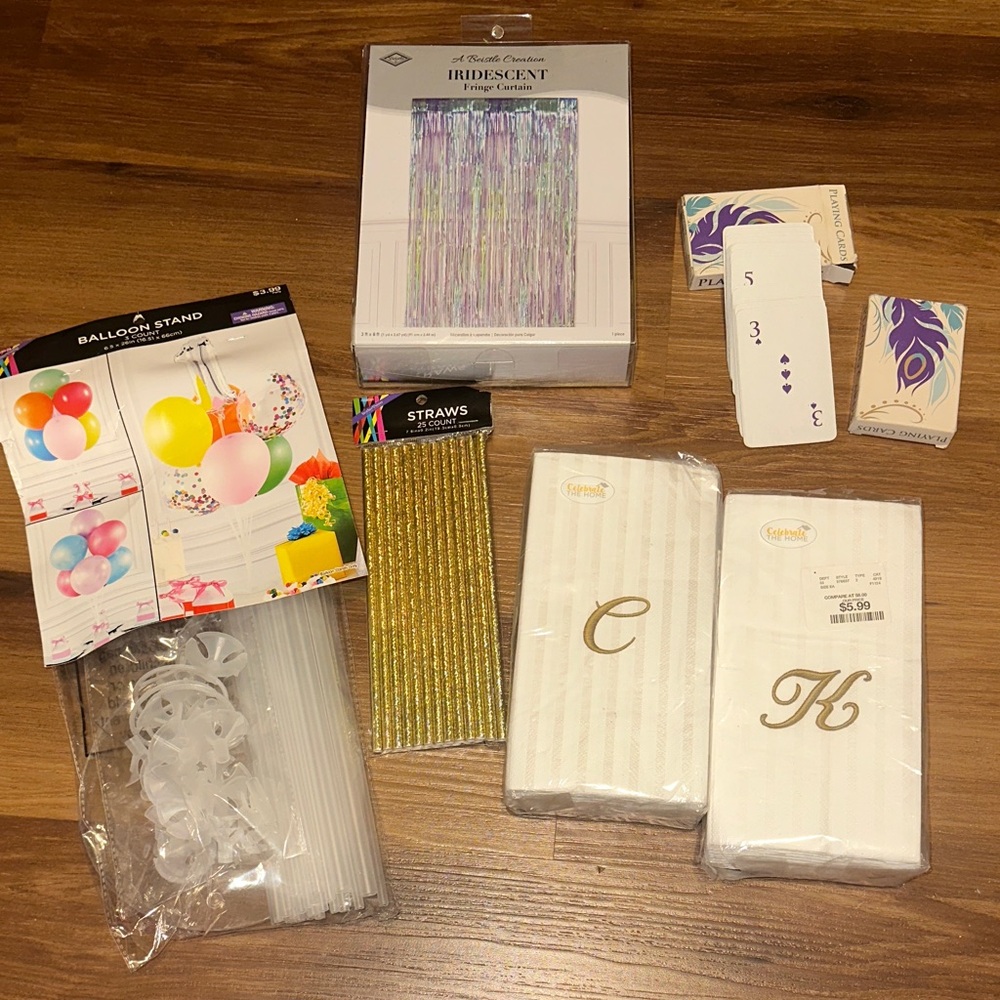 Spritz Iridescent and Gold Party Set